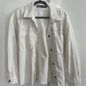 Zara button down shacket